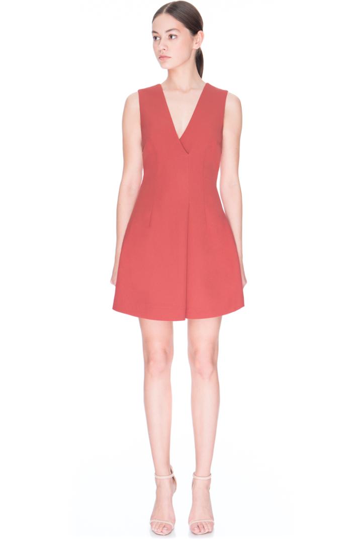 Keepsake Walk The Wire Mini Dress Red Ochre