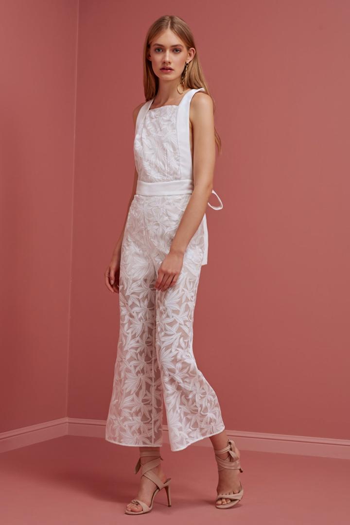 Keepsake Plain Sight Pantsuit Ivory