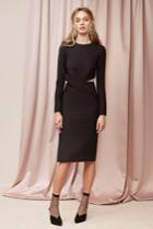 Finders Keepers Finders Keepers Revolution Long Sleeve Dress Blackxxs, Xs,s,m,l,xl