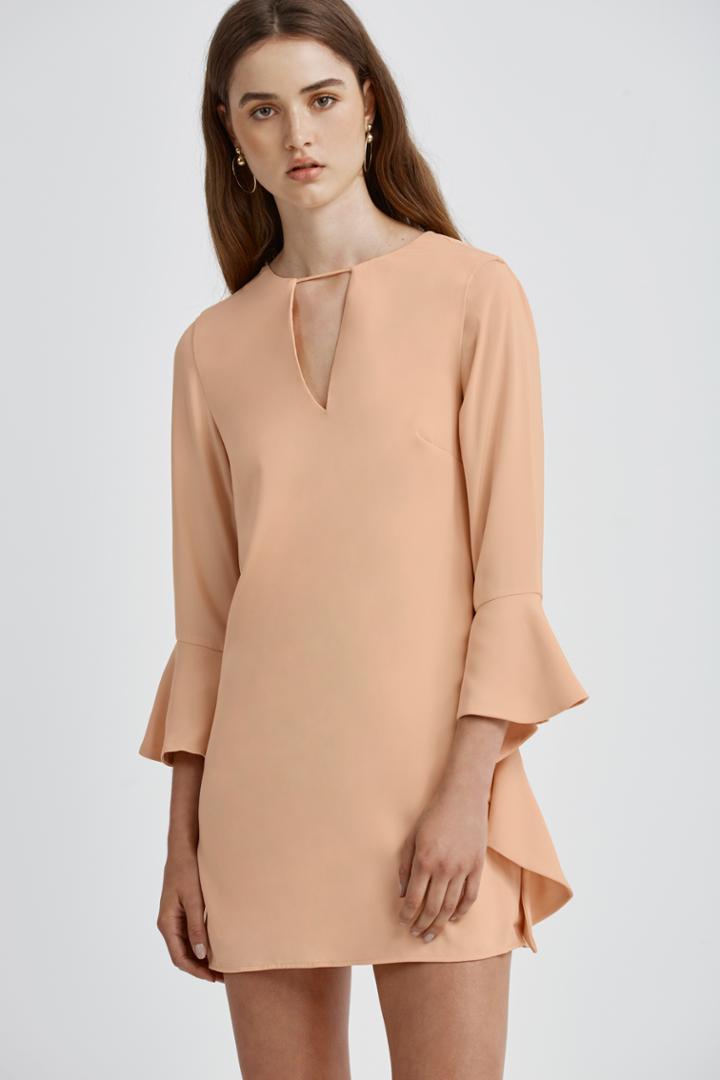 C/meo Collective Spelt Out Long Sleeve Dress Sunkiss