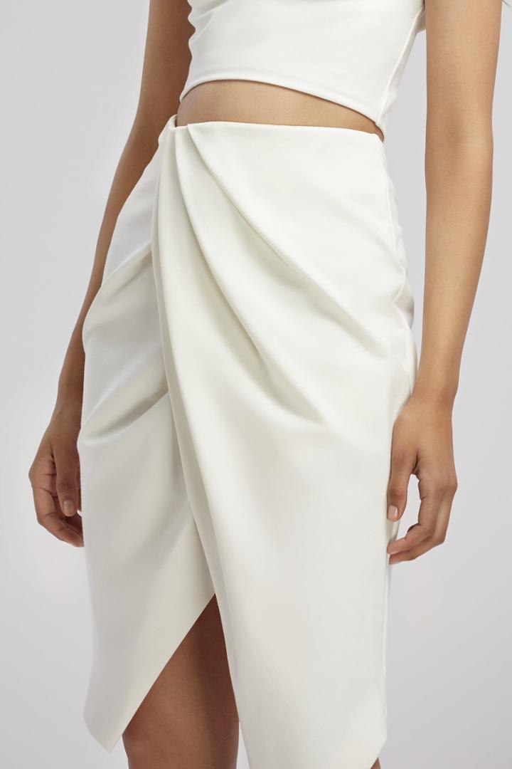 Finders Keepers Henson Wrap Skirt Cloud