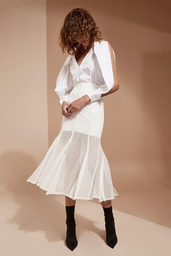 C/meo Collective Aspire Skirt Ivory