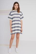 The Fifth The Fifth Chelsea T-shirt Dress Natural And Navy Stripe