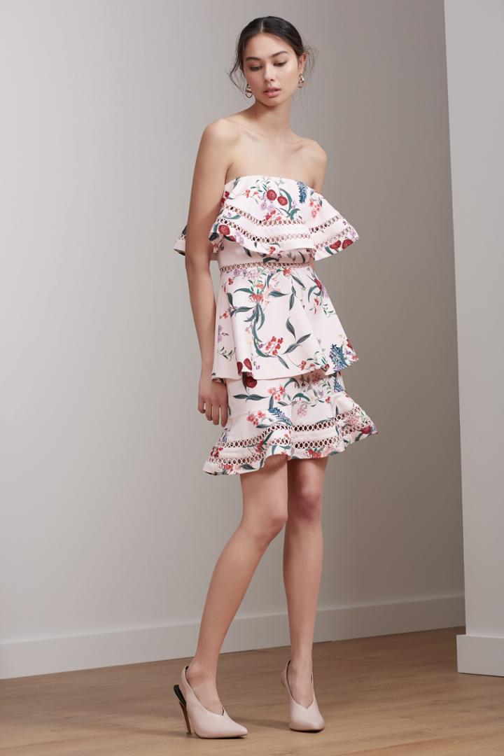 Keepsake Keepsake Indulge Bustier Blush Botanic Floral