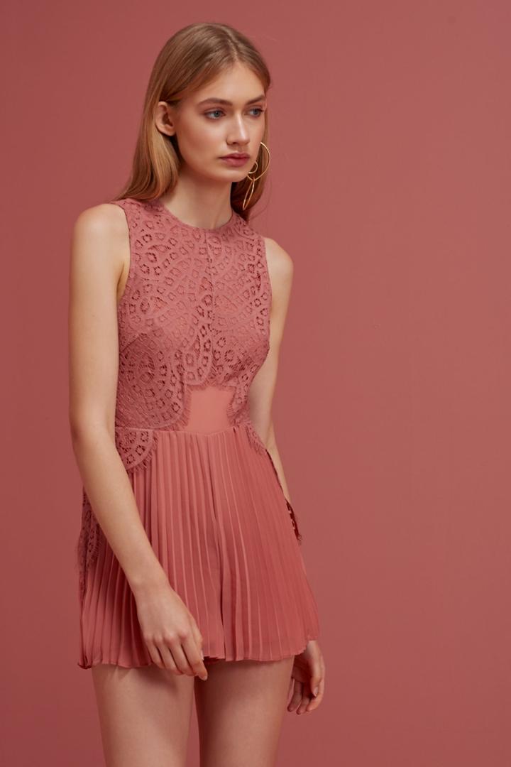 Keepsake Be The One Playsuit Cinnamon