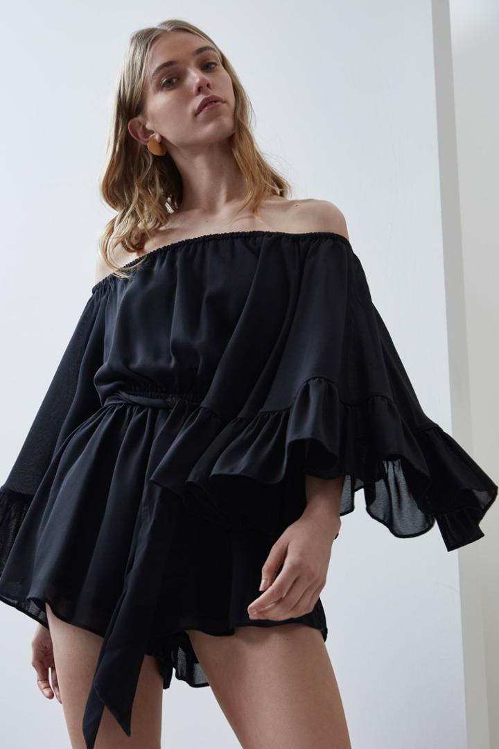 C/meo Collective Fading Nights Playsuit Black