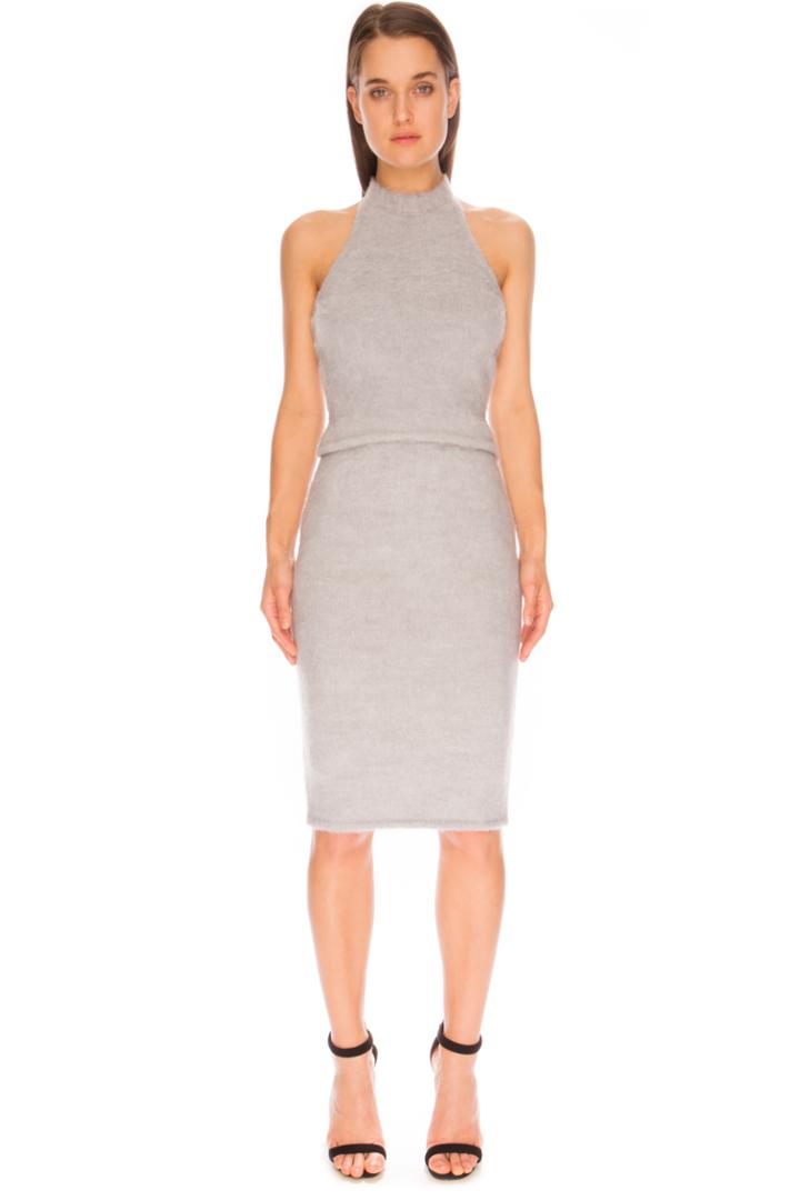 C/meo Collective On The Way Knit Skirt Grey Marle
