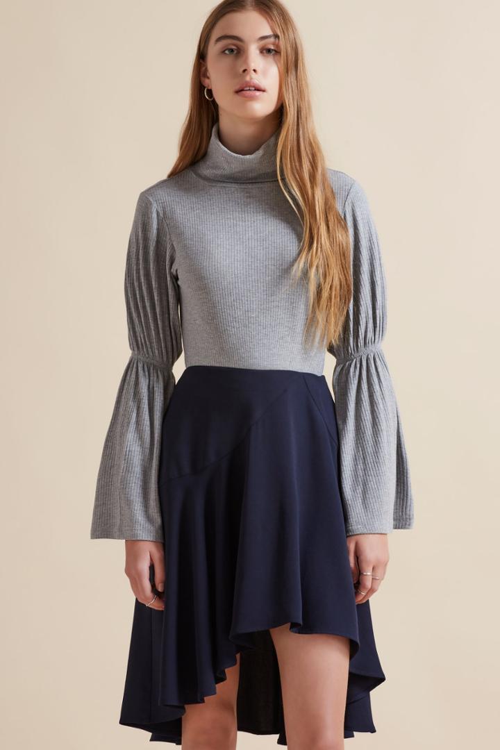 The Fifth The Fifth Pave The Way Skirt Navy