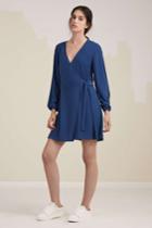 The Fifth The Fifth Join The Party Long Sleeve Dress Storm Blue