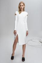 Finders Keepers Aspects Long Sleeve Dress Cloud