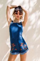 Finders Keepers Elysian Denim Playsuit Bluexxs, Xs,s,m,l