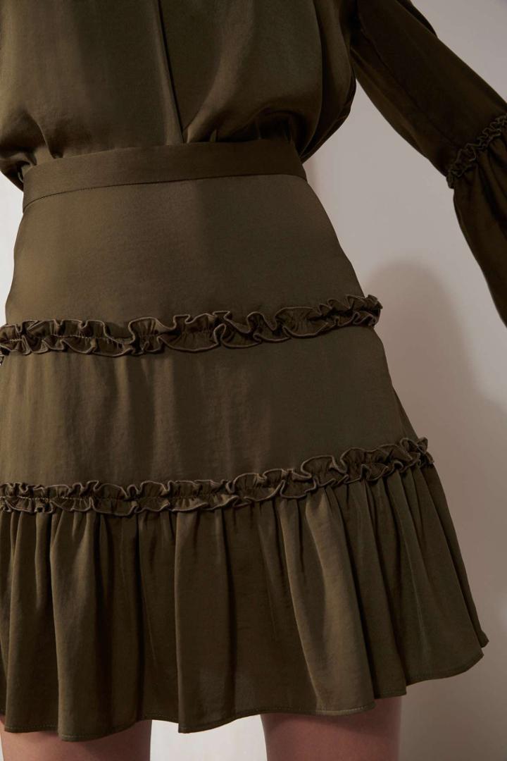 The Fifth The Fifth Banjo Skirt Khaki