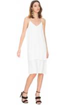C/meo Collective Never Be Short Sleeve Dress Ivory