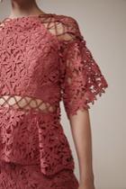 Keepsake Stay Close Lace Top Paprika