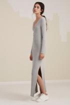 The Fifth Double Take Long Sleeve Dress Grey Marle