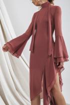 C/meo Collective Take A Hold Long Sleeve Dress Desert Rose