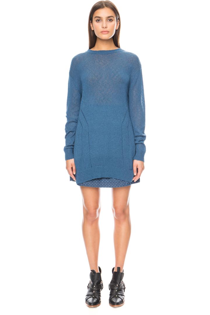 The Fifth The Vertical Knit Denim Blue