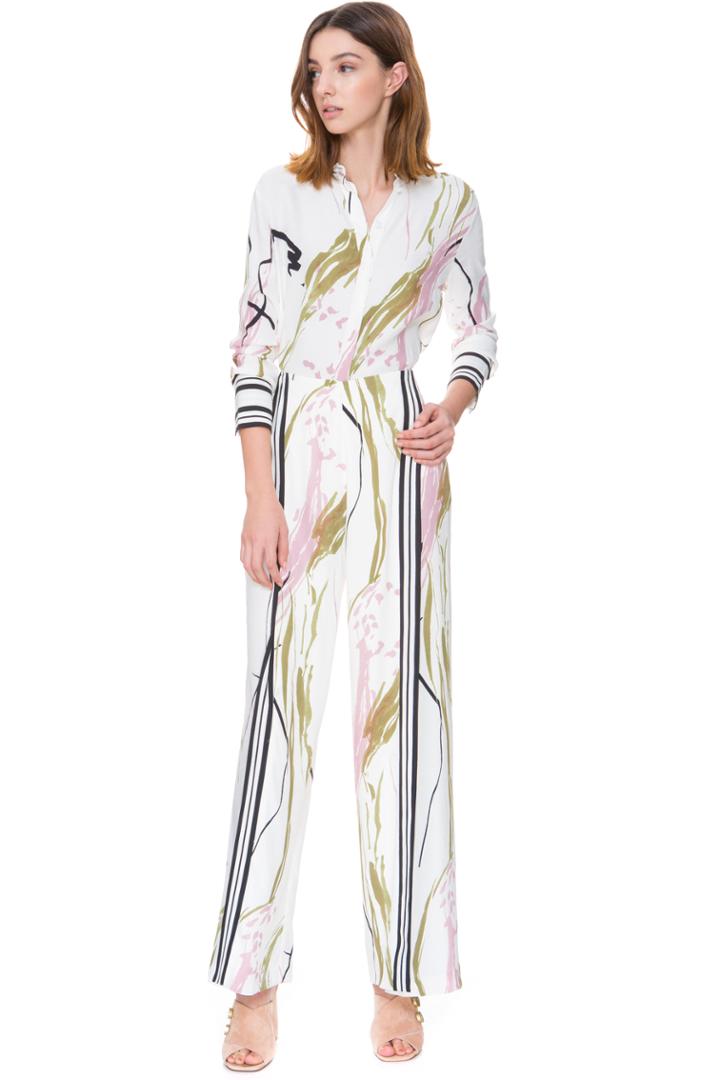 C/meo Collective Been There Pant White Scarf Print
