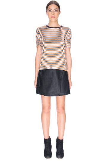 The Fifth Flash Light T-shirt Toffee & White Stripe