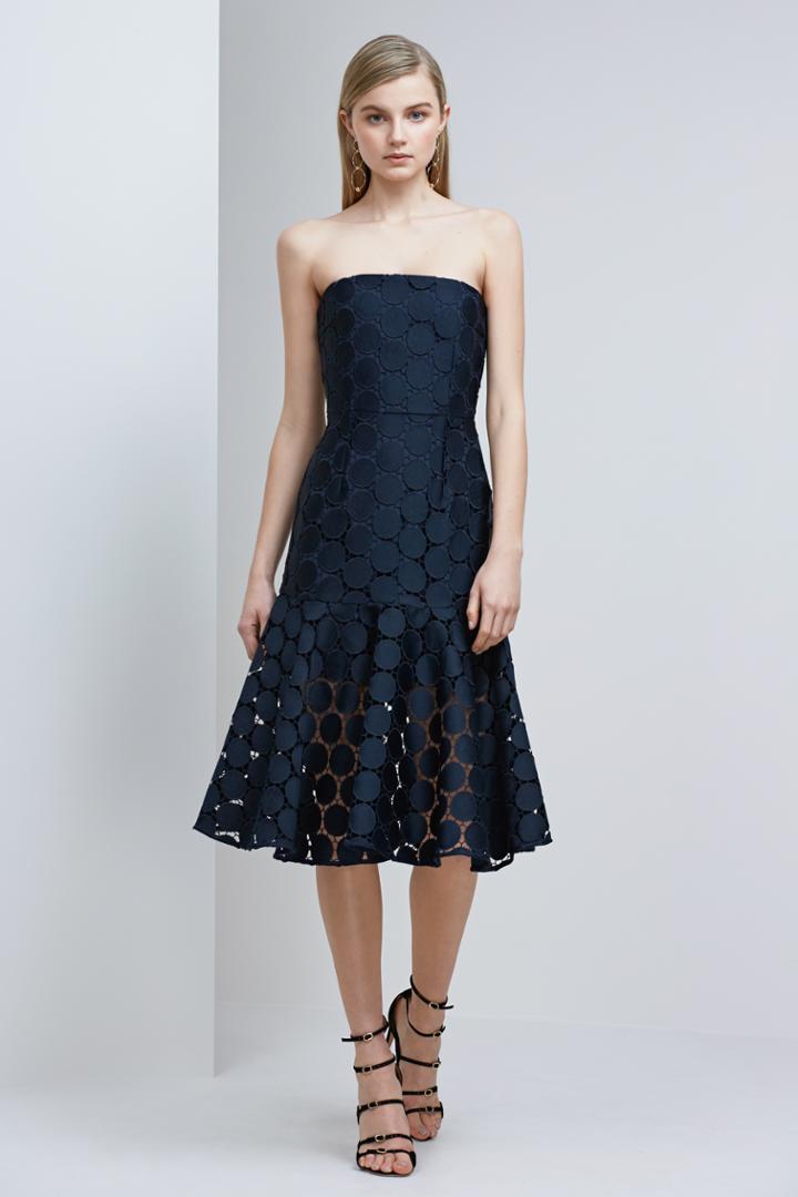 Keepsake Spectrum Lace Dress Navy