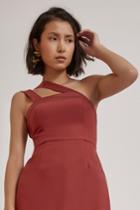 C/meo Collective Bound Together Dress Marsala