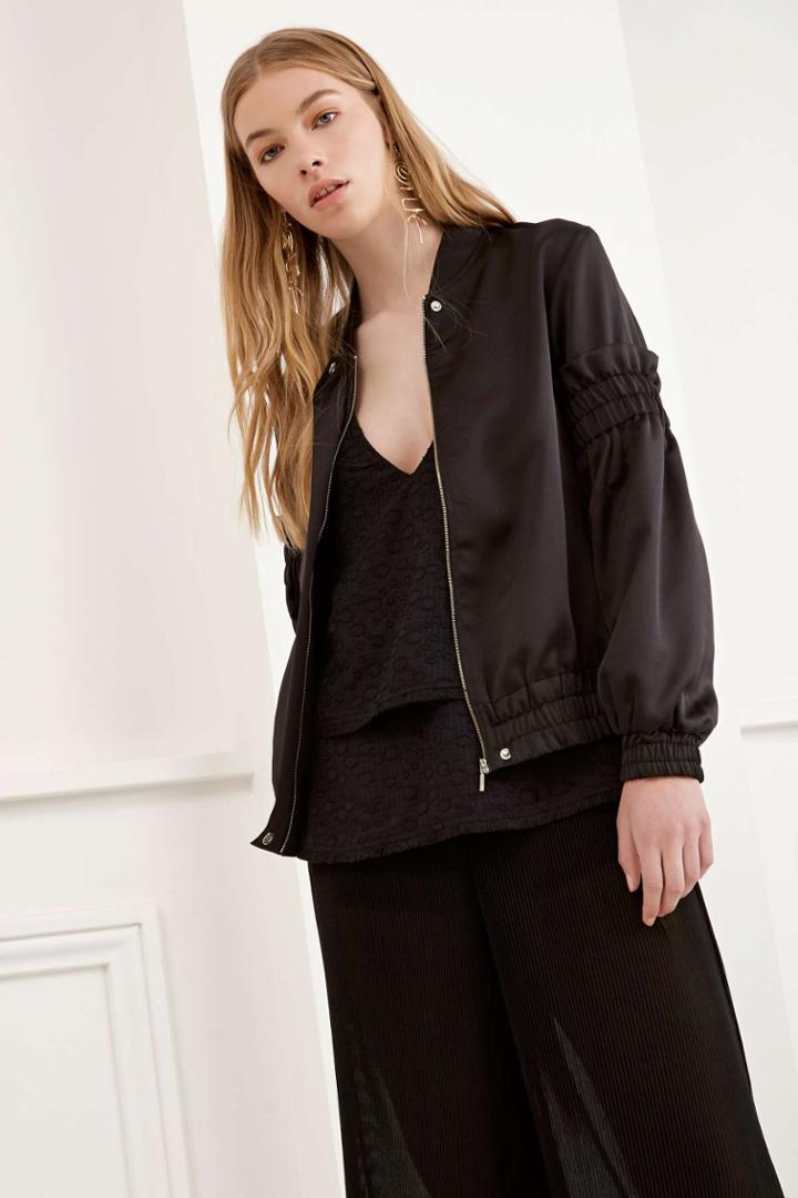 C/meo Collective C/meo Collective Double Take Bomber Black
