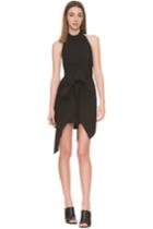 Finders Keepers Better Days Wrap Dress Plain Black