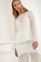 C/meo Collective Evoke Long Sleeve Top Ivory