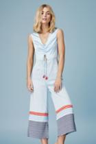 Finders Keepers Finders Keepers Amnesia Crop Jumpsuit Pale Blue Borderxxs, Xs,s,m,l,xl