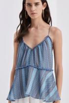 Finders Keepers Marconi Top-print Blue Geo Print