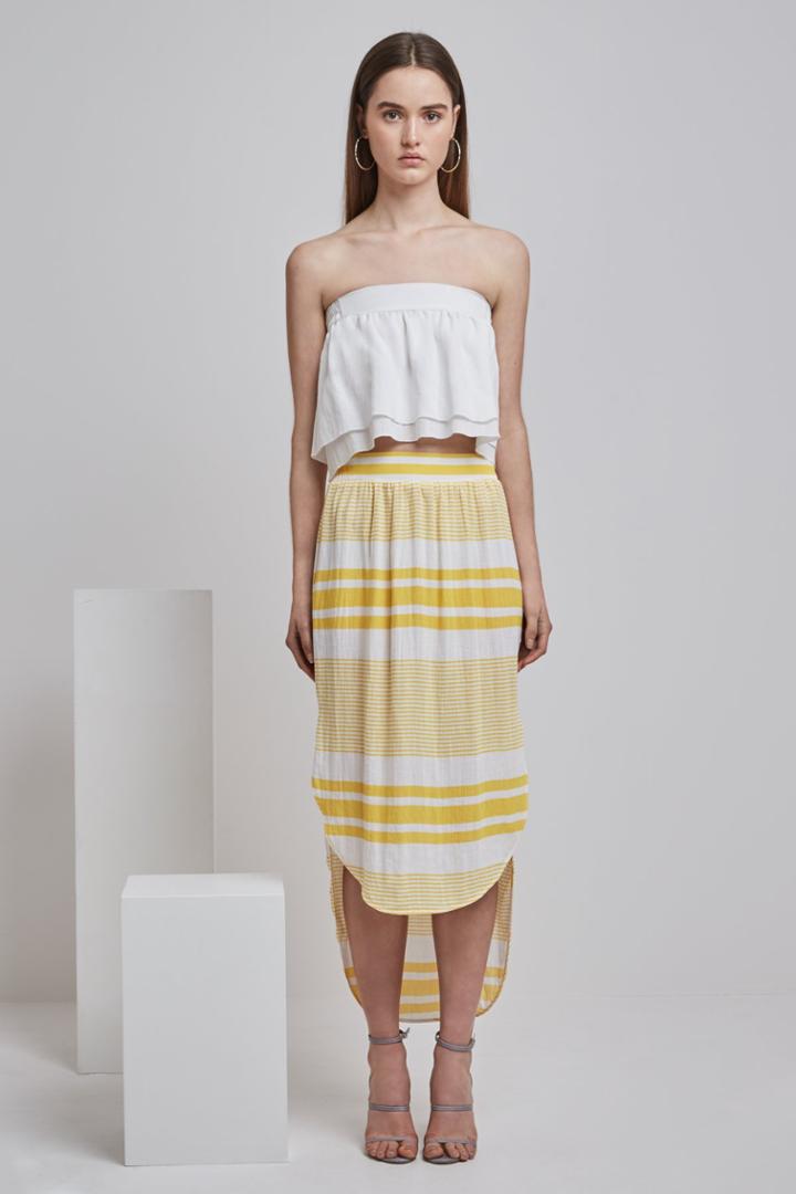 Finders Keepers Mason Skirt Aspen Gold Stripe