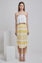 Finders Keepers Mason Skirt Aspen Gold Stripe