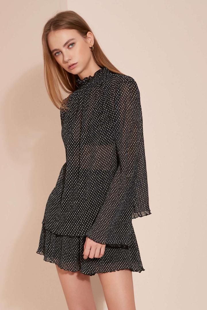 The Fifth The Fifth Night Vision Long Sleeve Top Midnight Sky Print