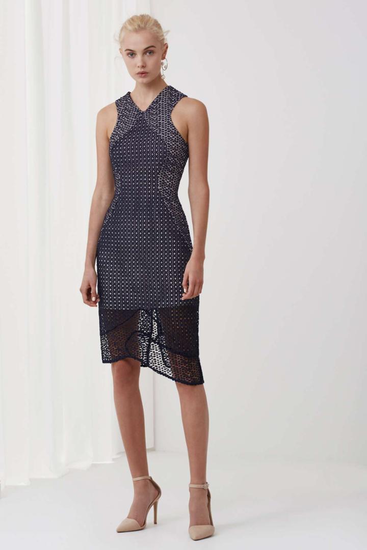 Keepsake Keepsake Easy Love Midi Dress Navy