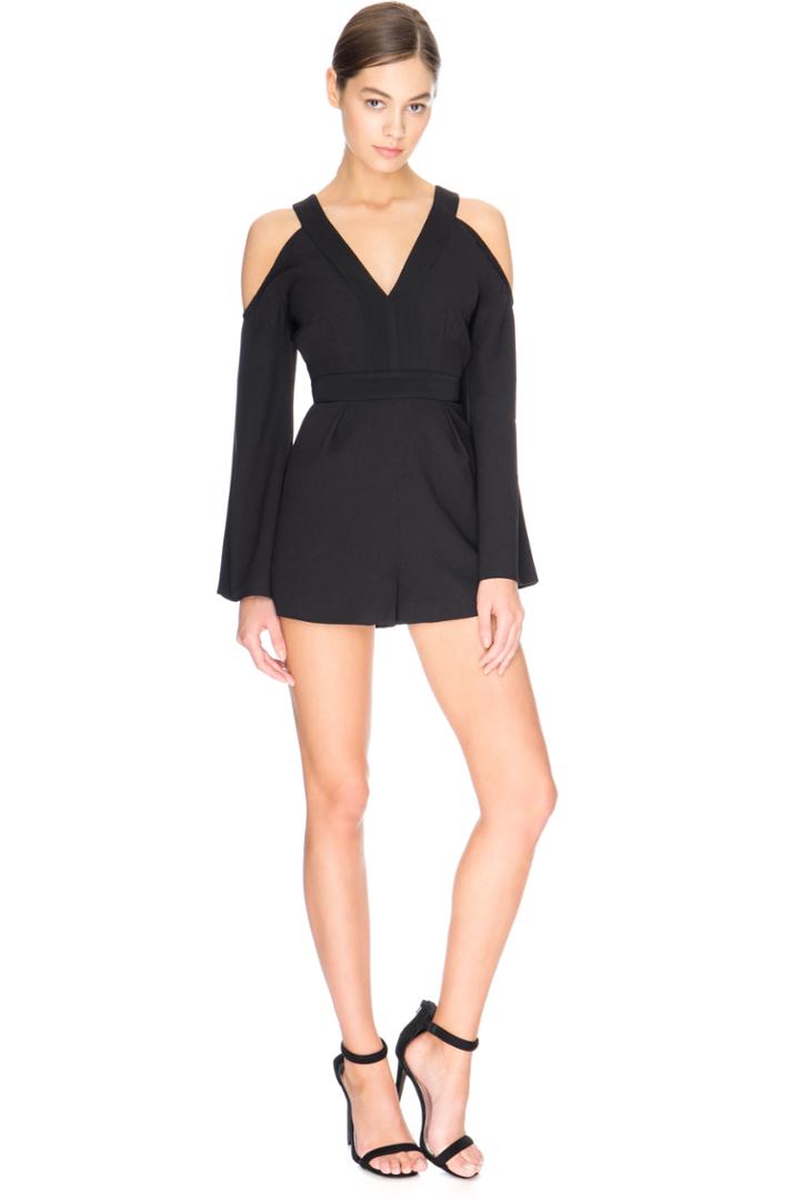 Keepsake In Motion Playsuit Black