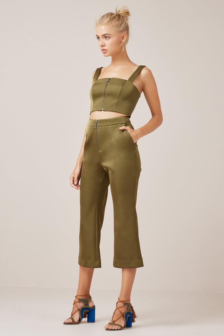 Finders Keepers Finders Keepers Permission Crop Flare Juniperxxs, Xs,s,m,l