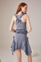 C/meo Collective Iridescent Knit Top Navy Marlexxs, Xs,s,m,l,xl