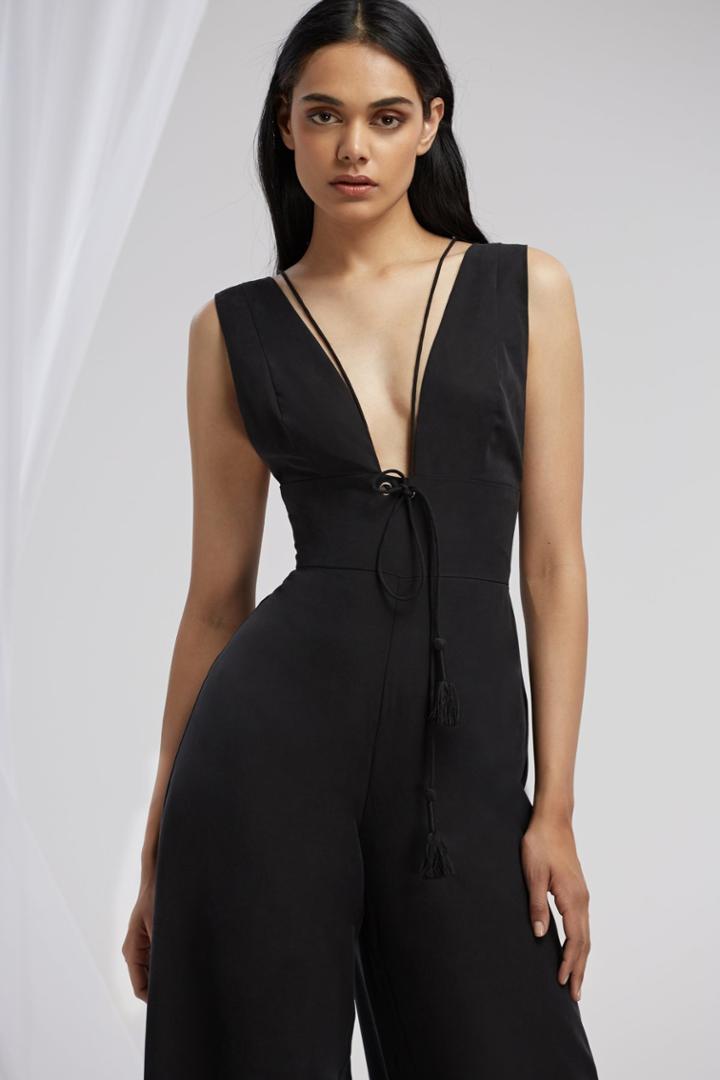 Finders Keepers Addison Jumpsuit Black
