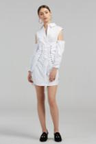 Finders Keepers Finders Keepers Traction Shirt Dress Whitexxs, Xs,s,m,l