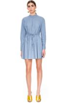 C/meo Collective Floating High Long Sleeve Dress Chambray