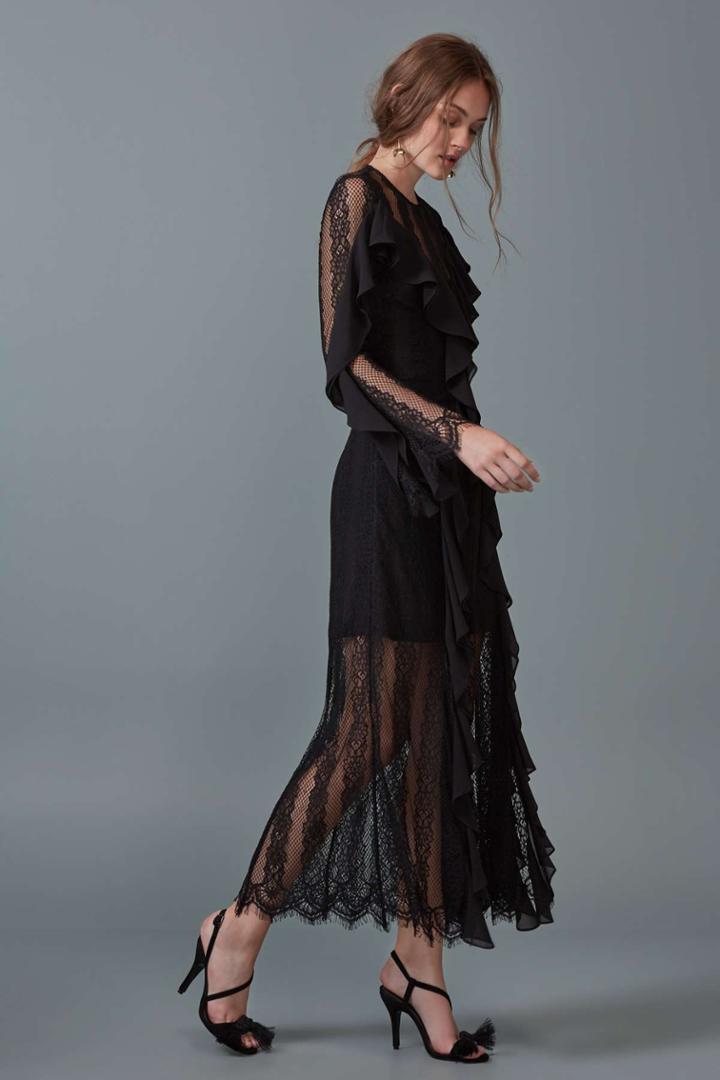 Keepsake Better Days Lace Gown Black