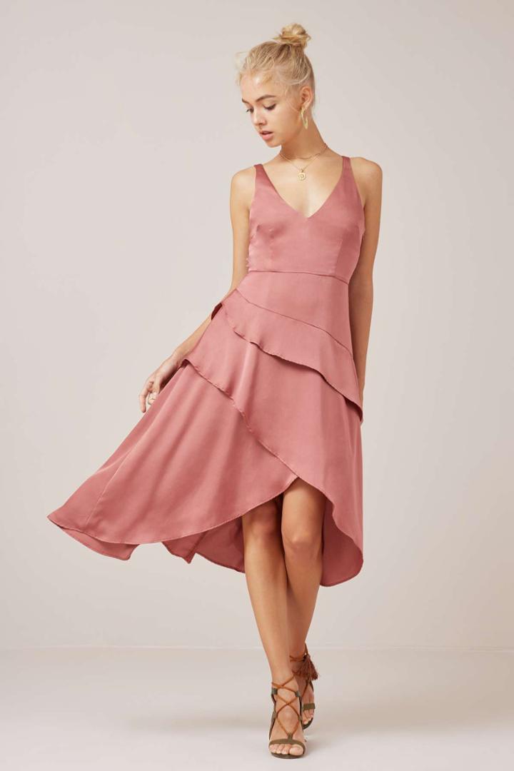 Finders Keepers Seasons Dress Soft Mauvexxs, Xs,s,m