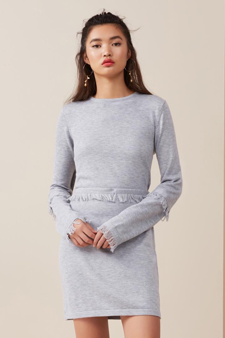 Finders Keepers Finders Keepers Frankie Knit Dress Grey Marlexxs, Xs,s,m,l