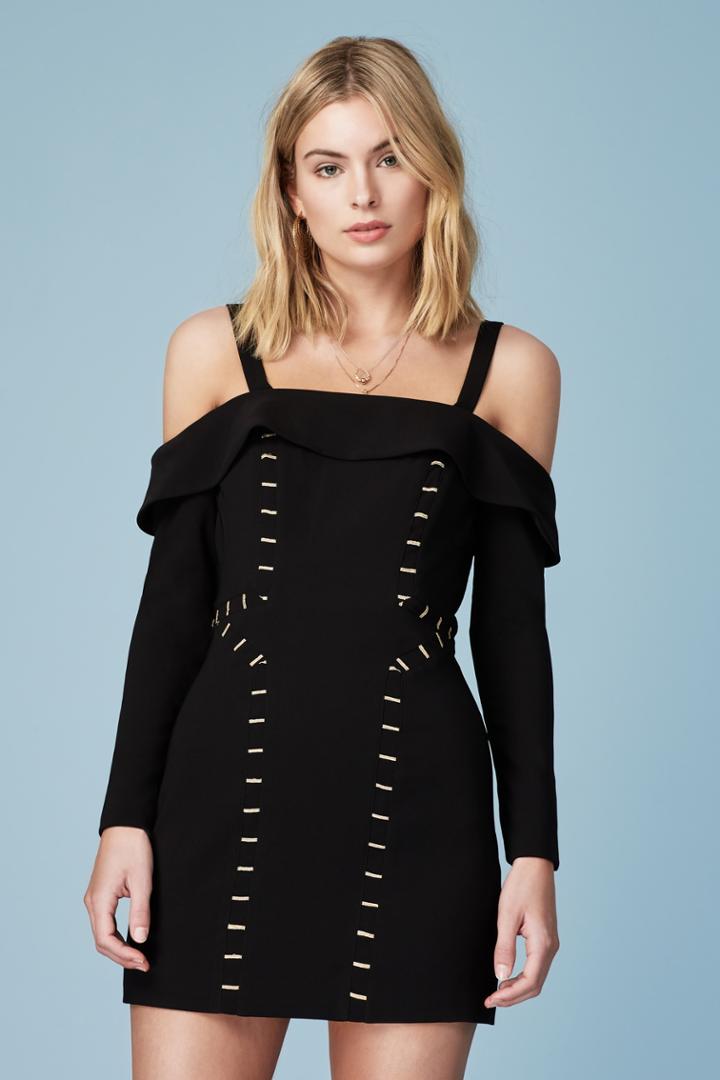 Finders Keepers Finders Keepers Talisman Long Sleeve Mini Dress Blackxxs, Xs,s,m,l