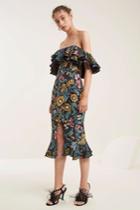 C/meo Collective Immerse Midi Dress Black Floralxxs, Xs,s,m