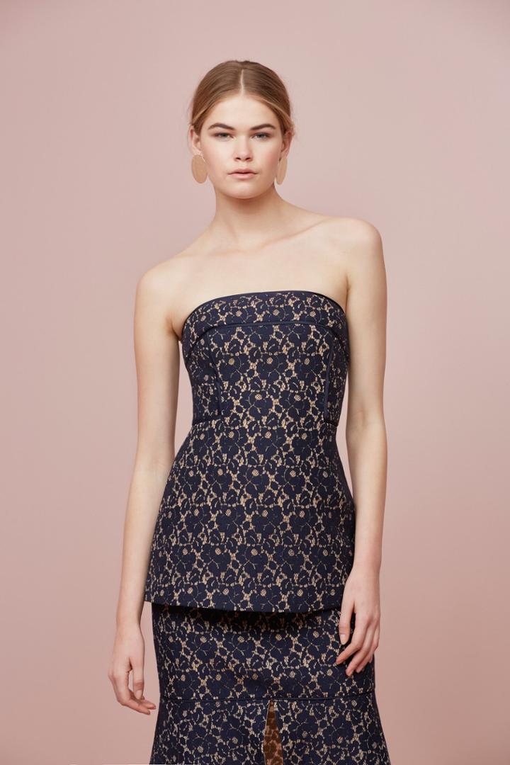 Keepsake Too Soon Top Navy