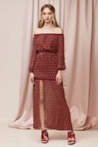 Finders Finders Drift Gown Wine Wallpaperxxs, Xs,s,xl