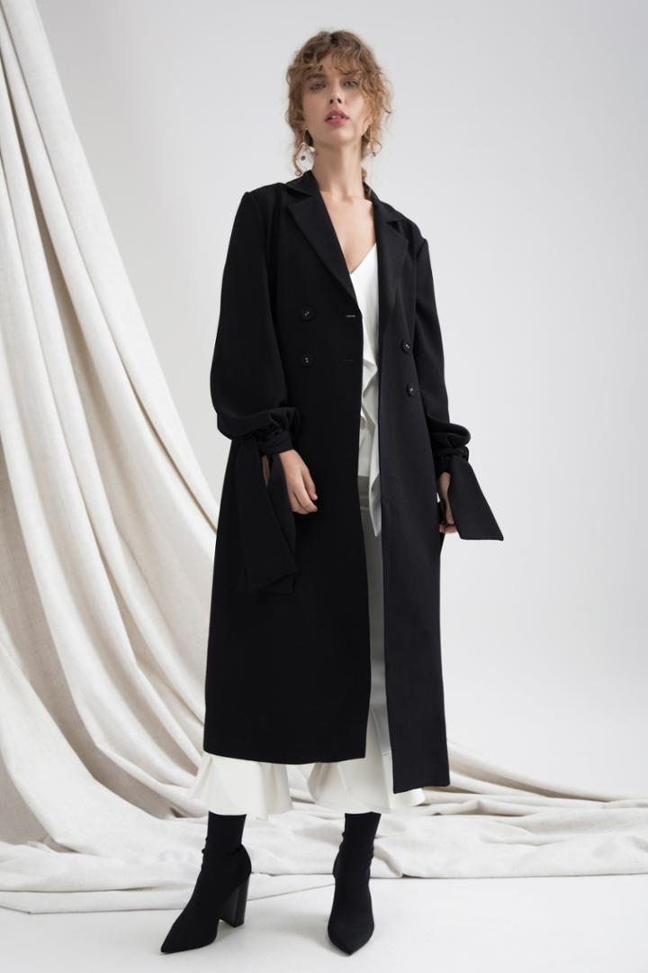 C/meo Collective C/meo Collective Metal Clouds Coat Black