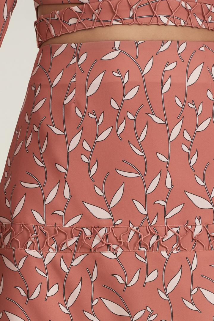 Finders Borderlines Skirt Papaya Vine