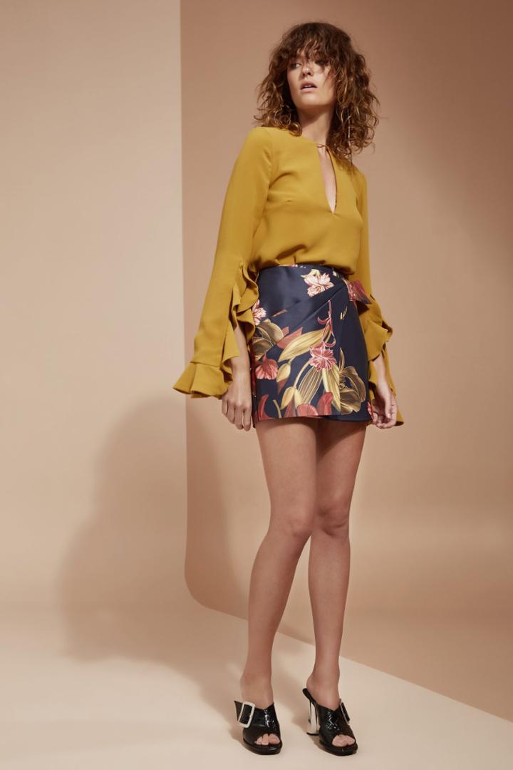 C/meo Collective Need You Skirt Navy Botanic